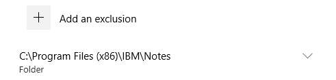 Notes folder added