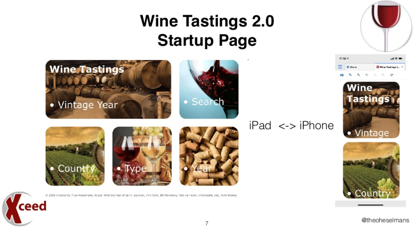 Wine tasting app for Domino by Theo Heselmans