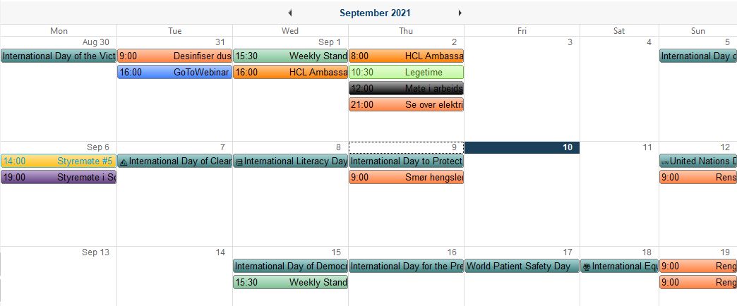 HCL Notes Calendar