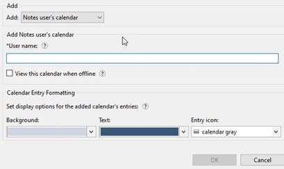 Add Notes users's calendar