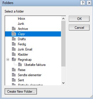 Folder list
